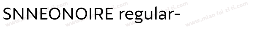 SNNEONOIRE regular字体转换